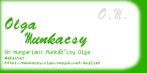 olga munkacsy business card